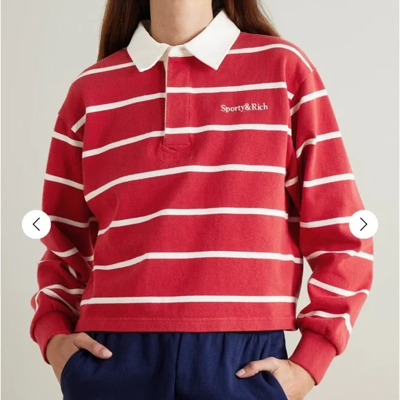 Sporty & Rich Serif Polo Shirt - Picture 3 of 3